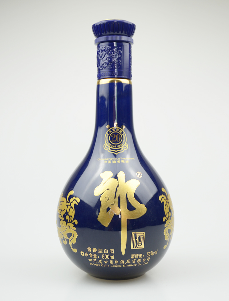 郎酒烤花玻璃酒瓶价格