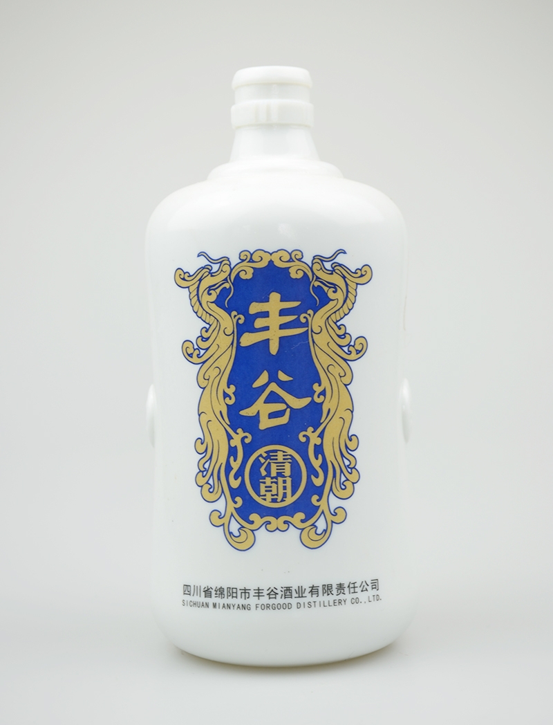 丰谷乳白烤花酒瓶